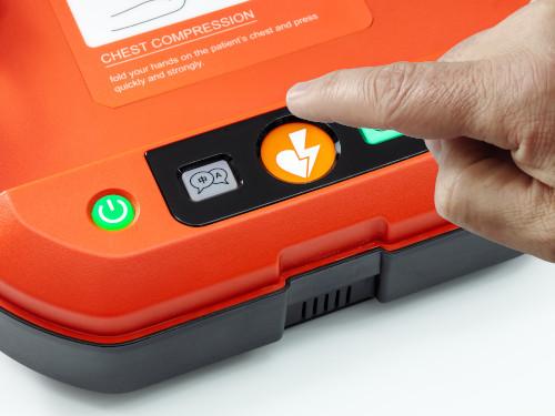 När bild på knapp, HeartSave Y