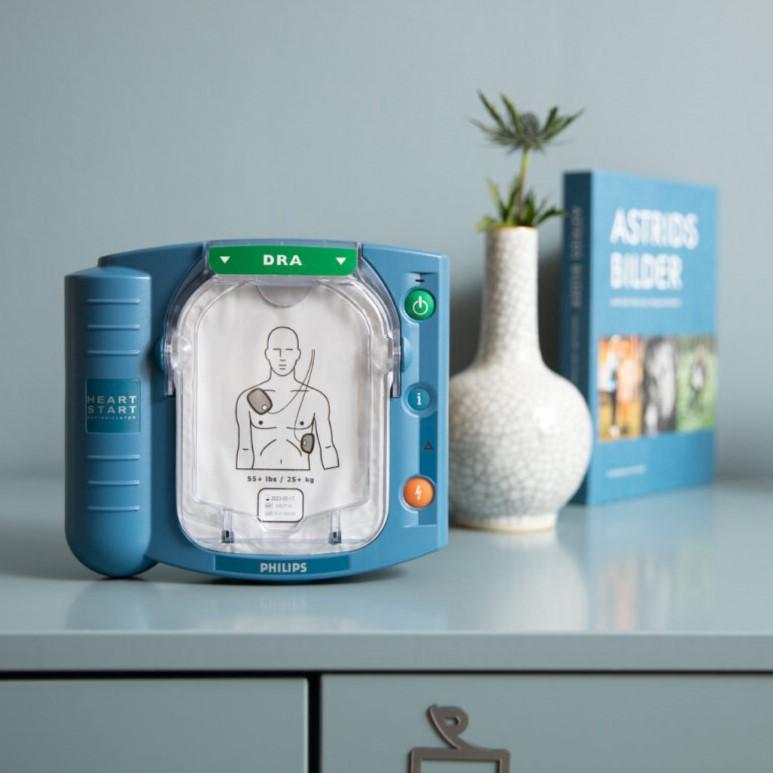 Heartstart HS1 i kontorsmiljö