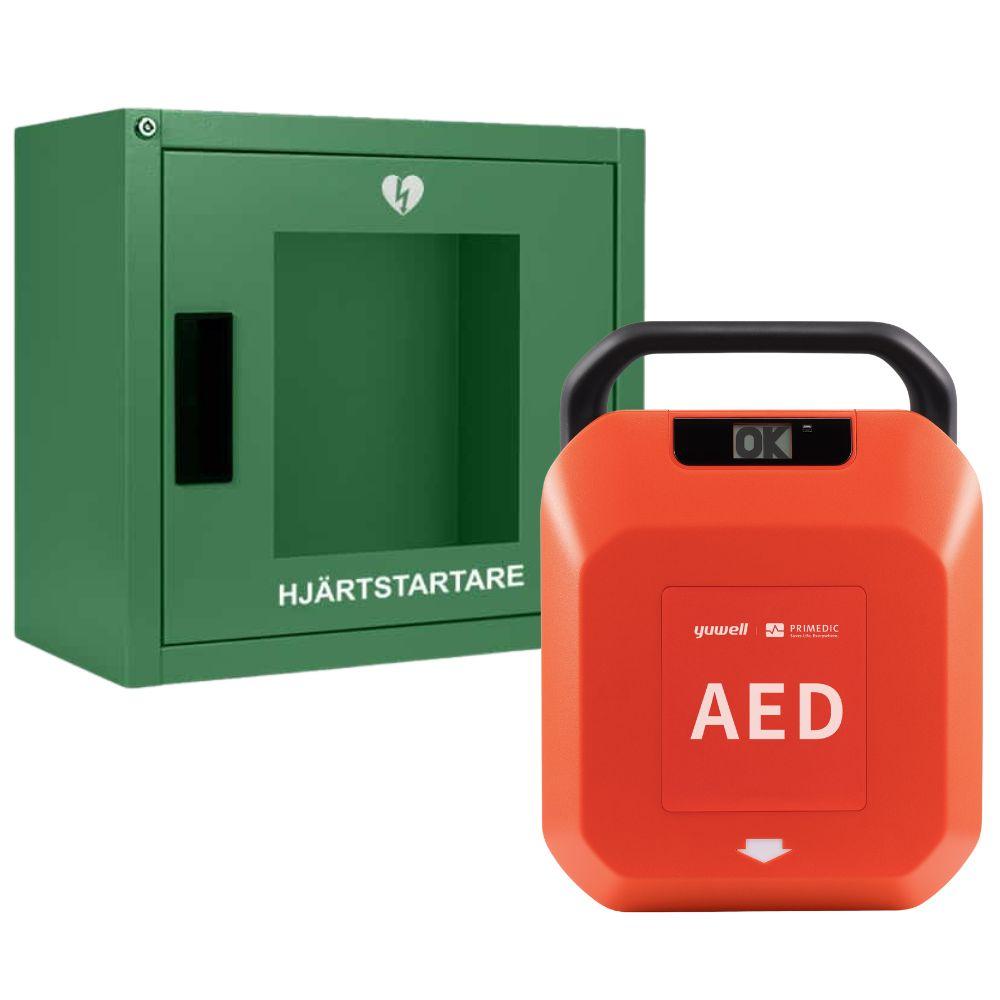 heartsave y med larmat inomhusskåp grönt